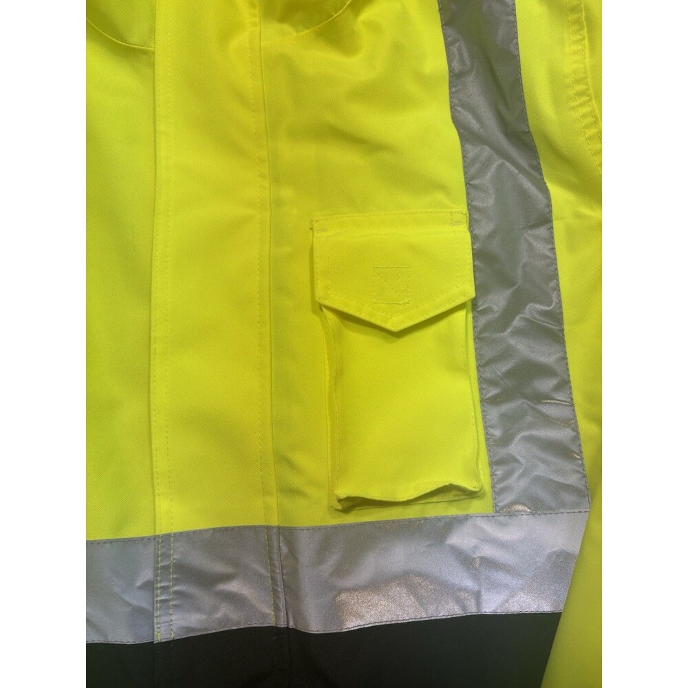 CornerStone ANSI 107 Class 3 Economy Waterproof Insulated Bomber Hooded Jacket - Picture 3 of 7